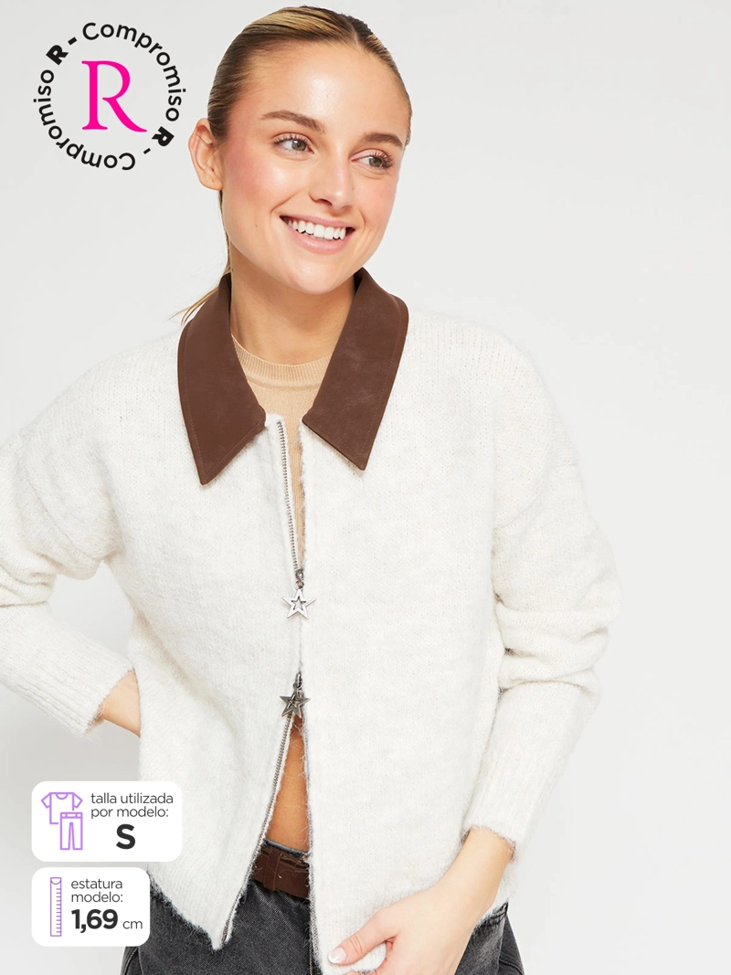 SWEATER MUJER BARBADOS FULL ZIPPER - 1