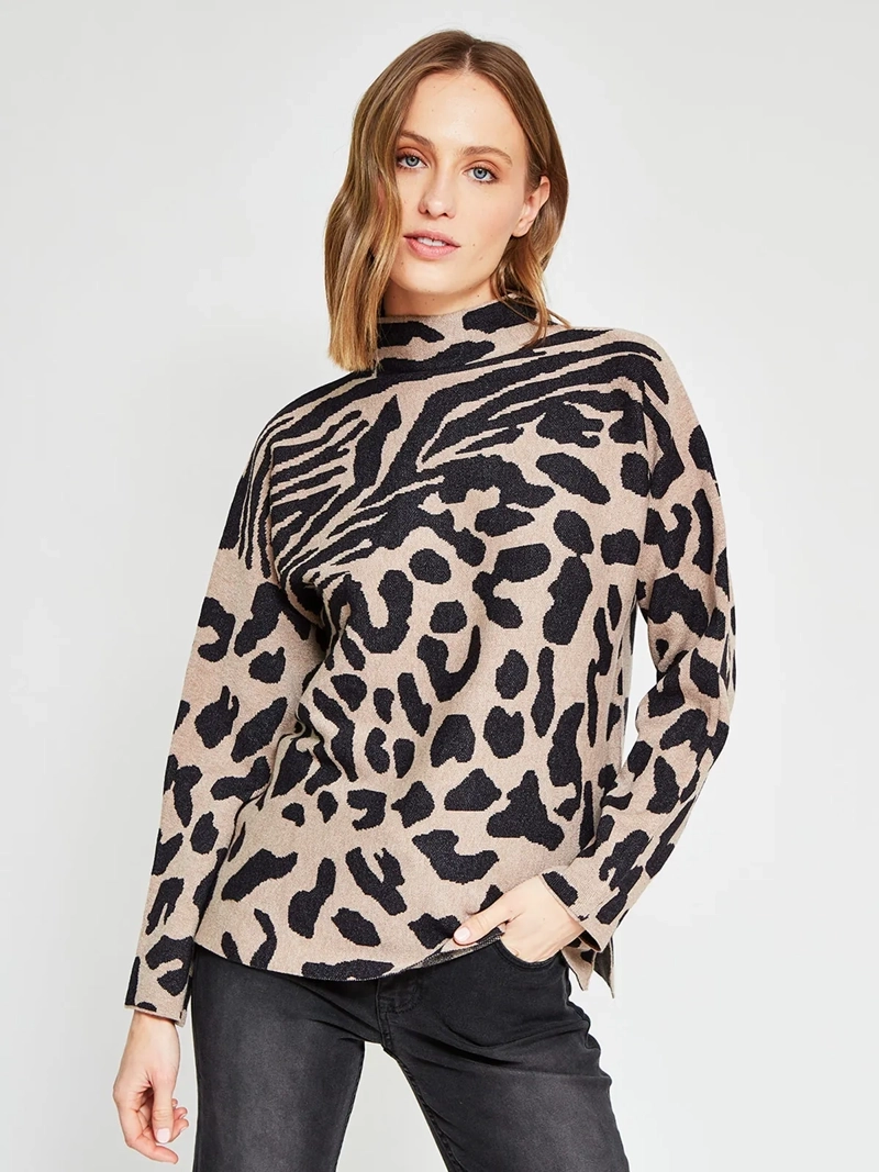 SWEATER MUJER TATIENNE ESTAMPADO ANIMAL - 2
