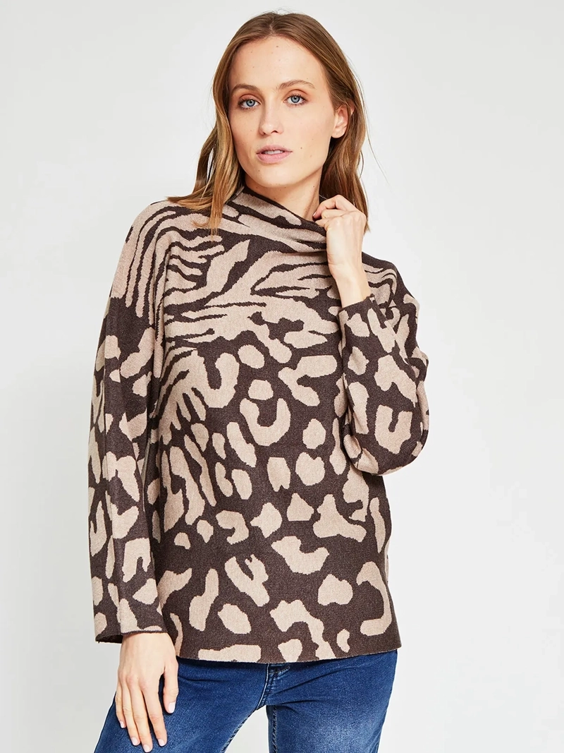 SWEATER MUJER TATIENNE ESTAMPADO ANIMAL - 2