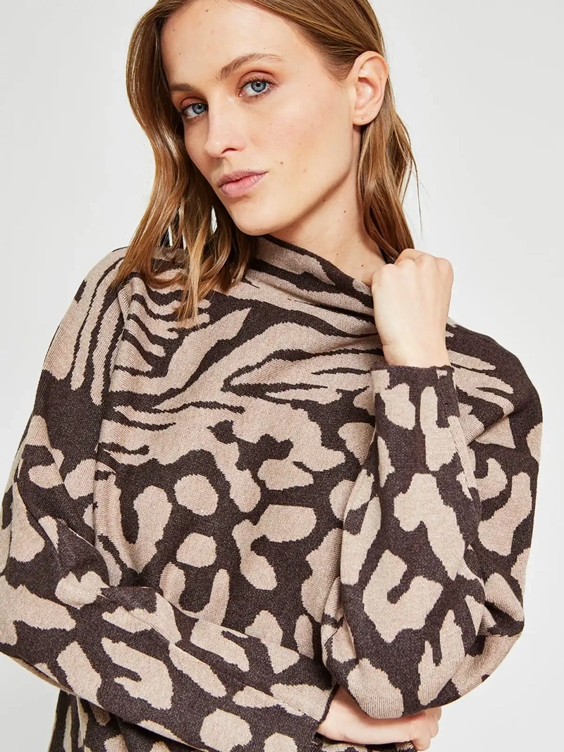 SWEATER MUJER TATIENNE ESTAMPADO ANIMAL - 4