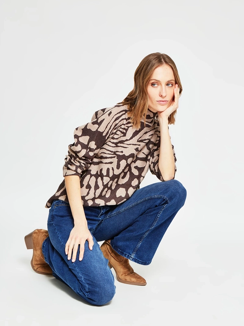 SWEATER MUJER TATIENNE ESTAMPADO ANIMAL - 5