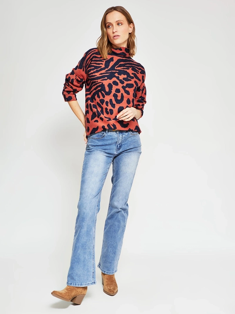 SWEATER MUJER TATIENNE ESTAMPADO ANIMAL - 5