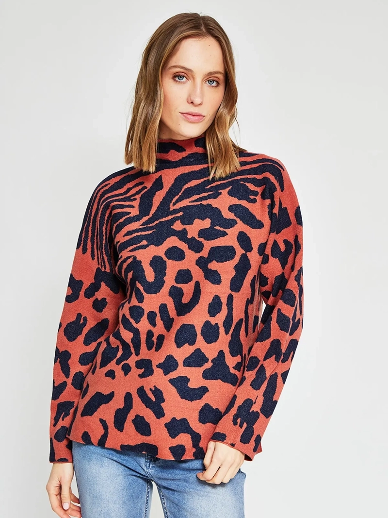 SWEATER MUJER TATIENNE ESTAMPADO ANIMAL - 2