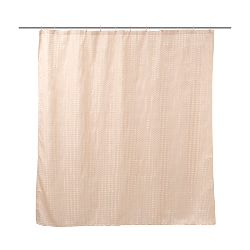 SET DE BAÑO MASHINI CORTINA + PISO + CANASTO BEIGE - 2