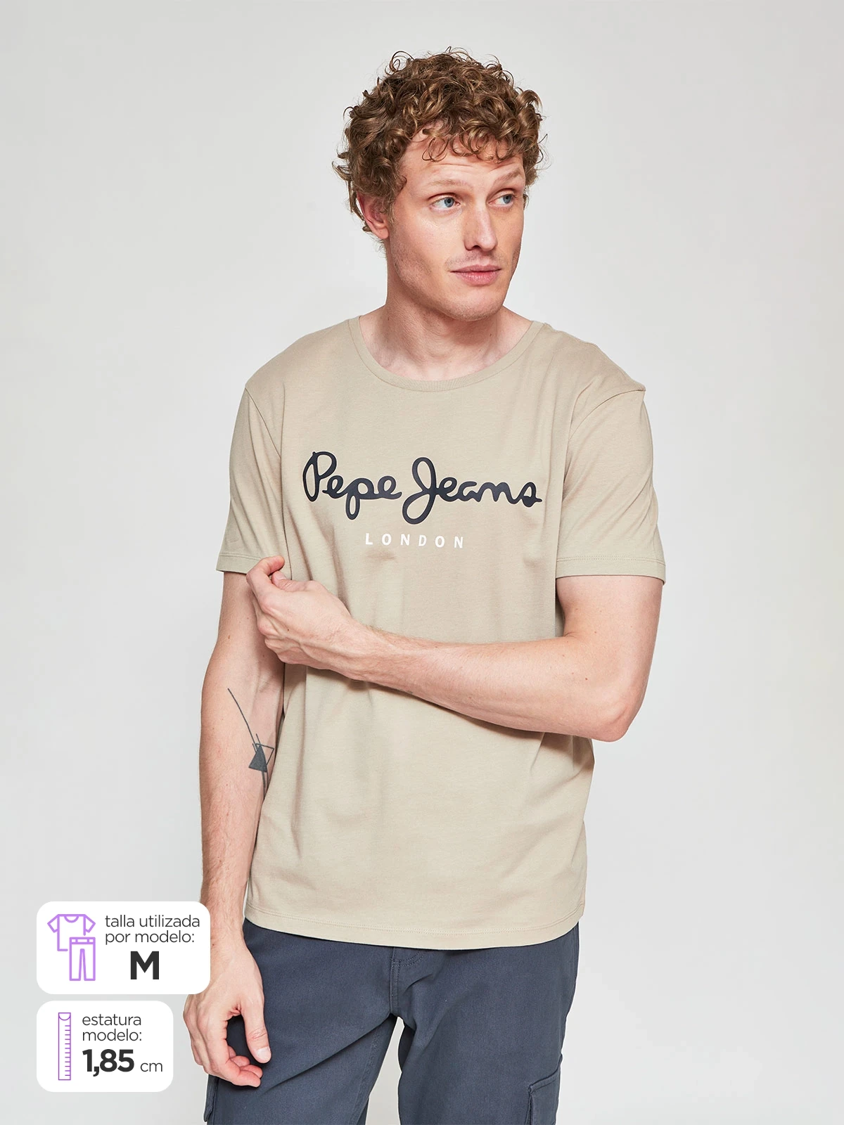 POLERA HOMBRE PEPE JEANS ALGODÓN MANGA CORTA - 1