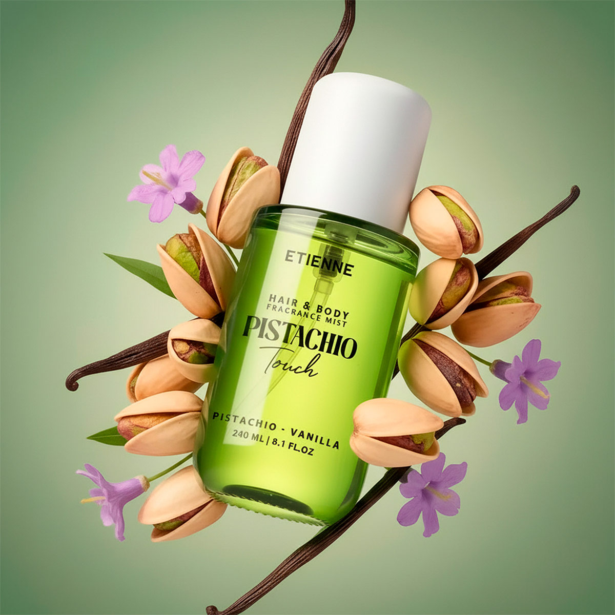 FRAGANCIA ETIENNE PISTACCHIO TOUCH HAIR AND BODY MIST 240ML - 3