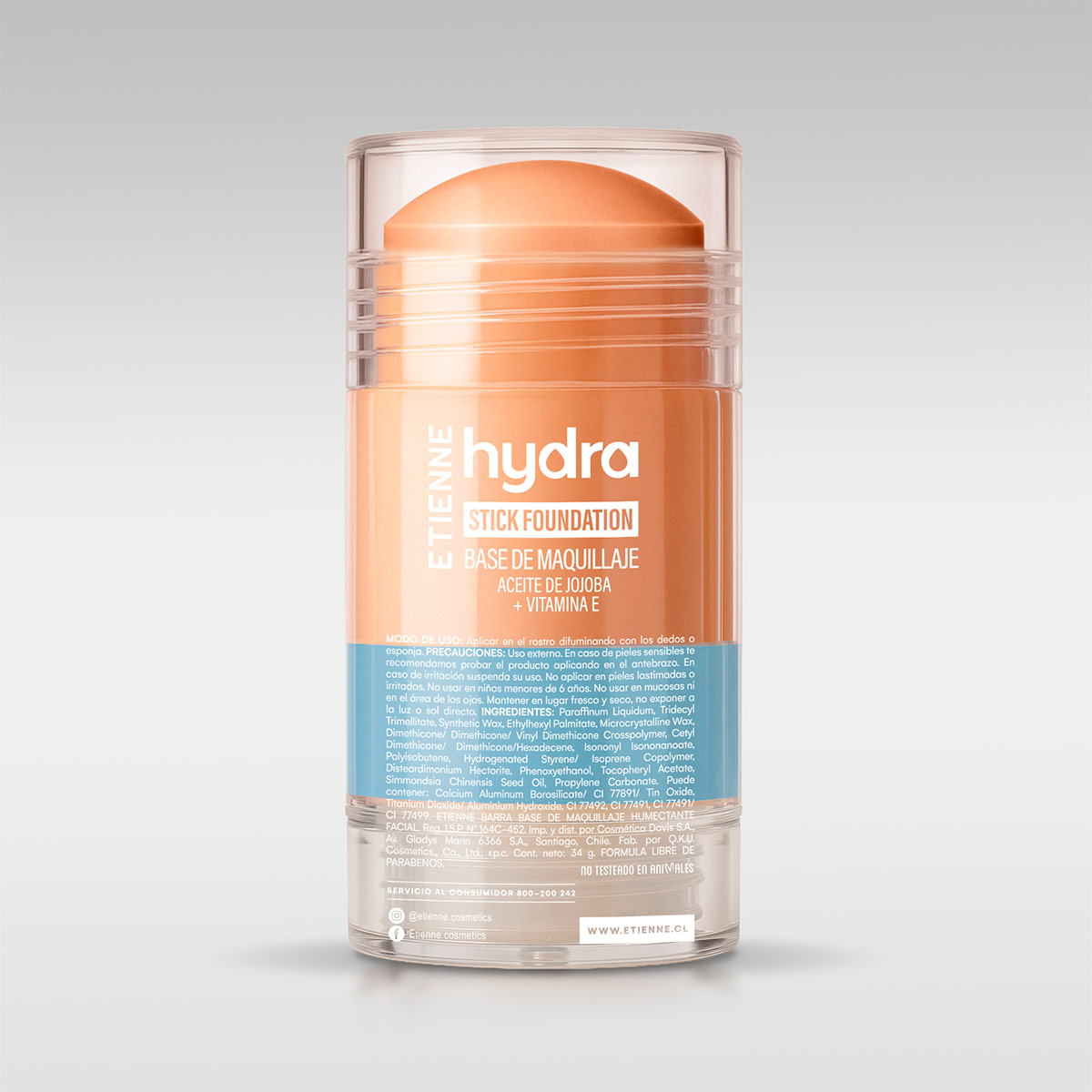 BASE DE MAQUILLAJE EN BARRA ETIENNE STICK HYDRA SFP50 GOLDEN BEIGE 34GR - 2