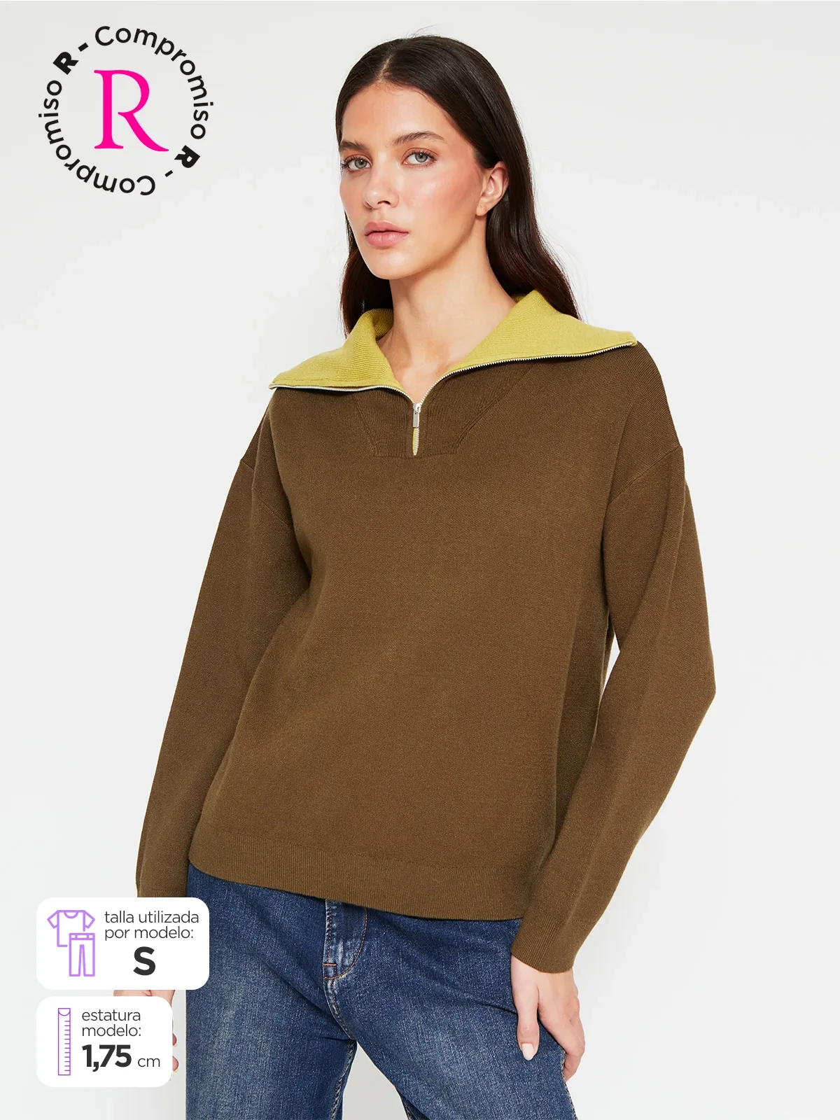 SWEATER MUJER MARQUIS CUELLO POLO - 1