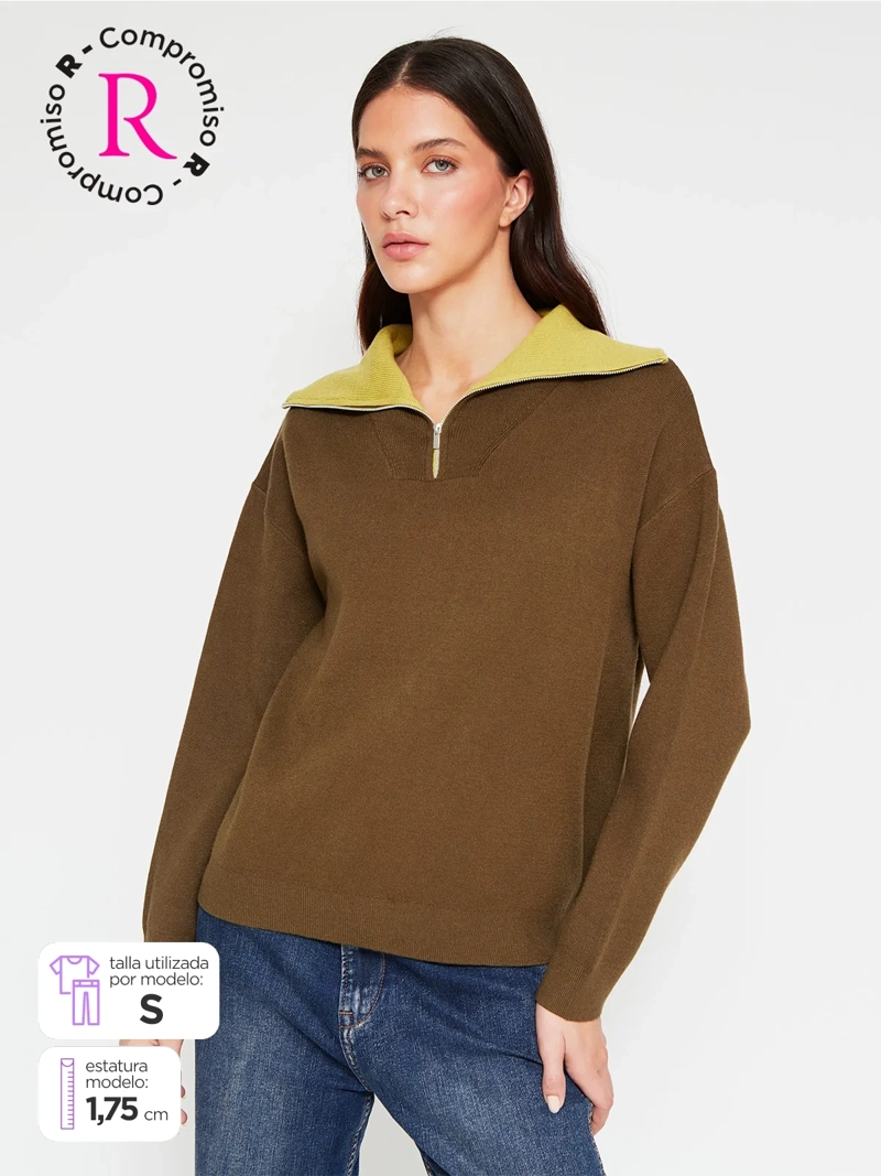 SWEATER MUJER MARQUIS CUELLO POLO - 1