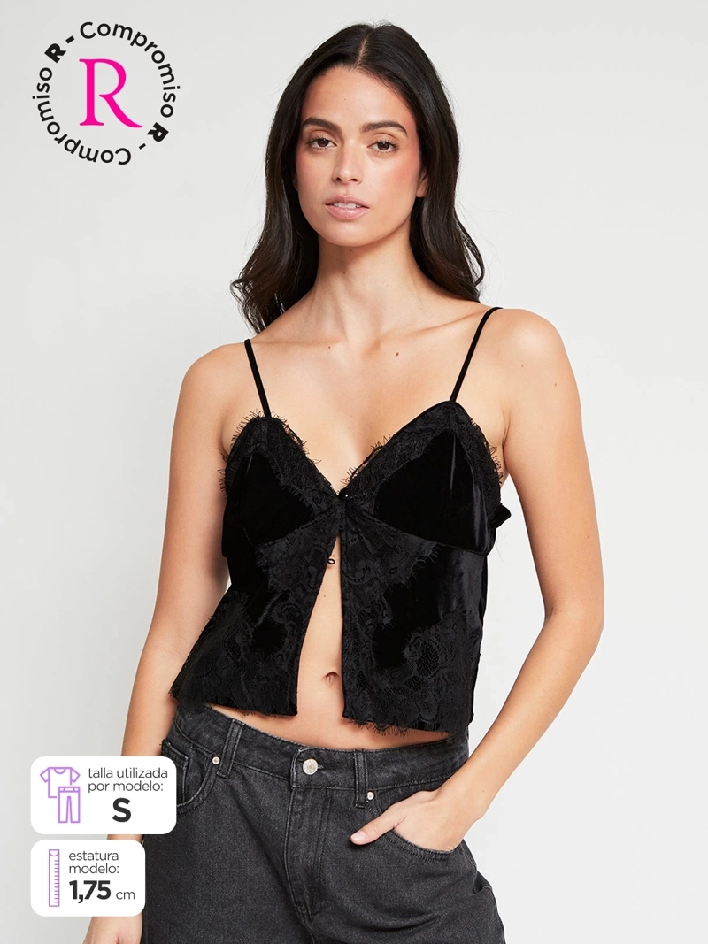 BLUSA MUJER INDEX SIN MANGAS LENCERA - 2