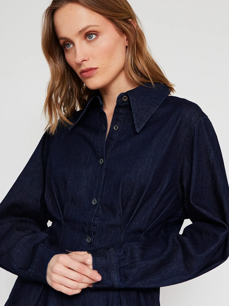 BLUSA MUJER MARQUIS - BELÉN SOTO ALGODÓN DENIM PINZAS - 5