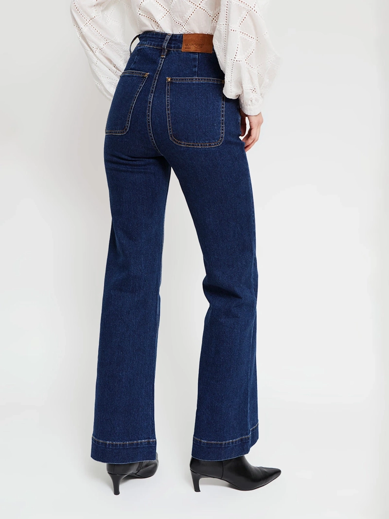 JEANS MUJER MARQUIS ALGODÓN FLARE ALFORZAS - 3