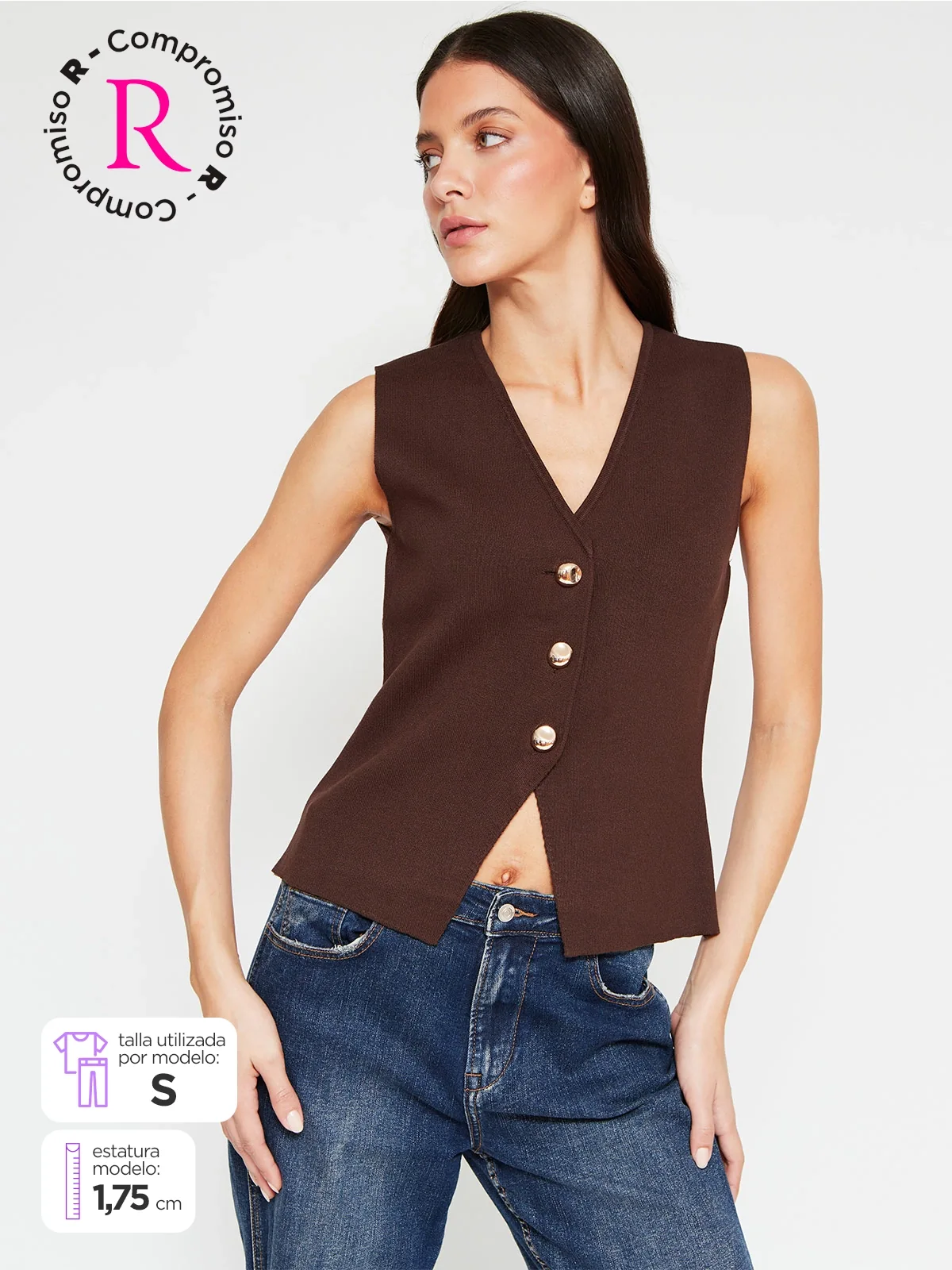 SWEATER MUJER MARQUIS SIN MANGAS - 1