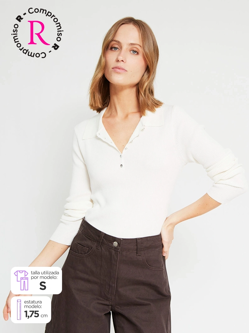 SWEATER MUJER MARQUIS CUELLO POLO - 1