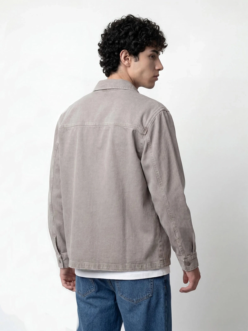 SOBRECAMISA HOMBRE INDEX ALGODÓN DENIM BOTONES - 2
