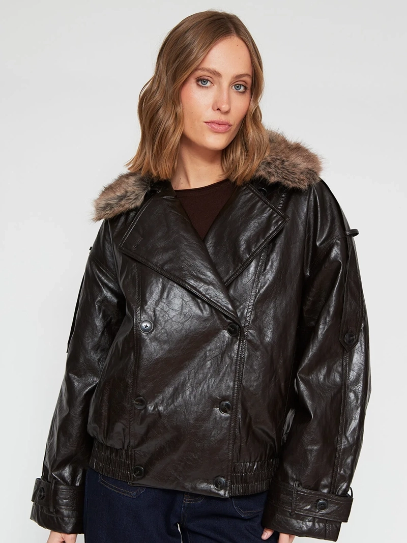 CHAQUETA MUJER MARQUIS EFECTO PIEL - 2