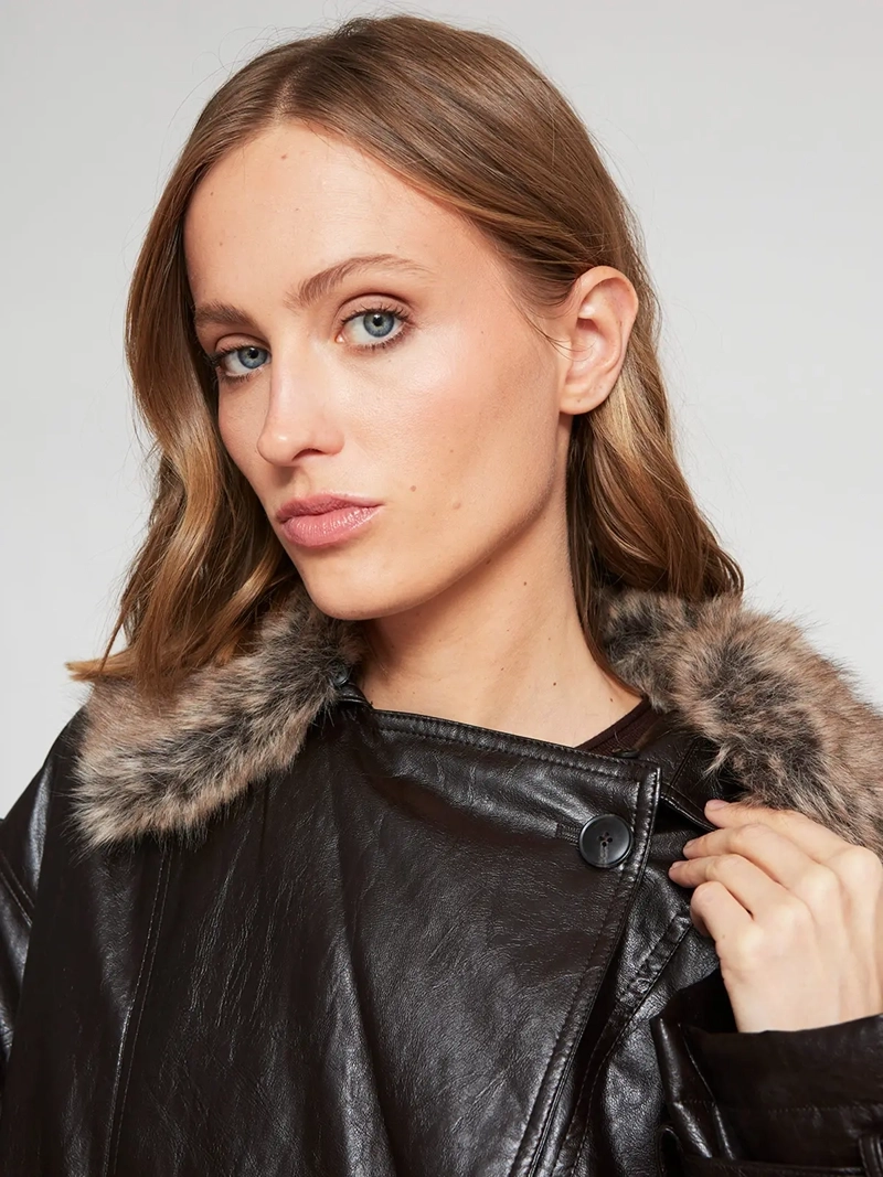 CHAQUETA MUJER MARQUIS EFECTO PIEL - 4