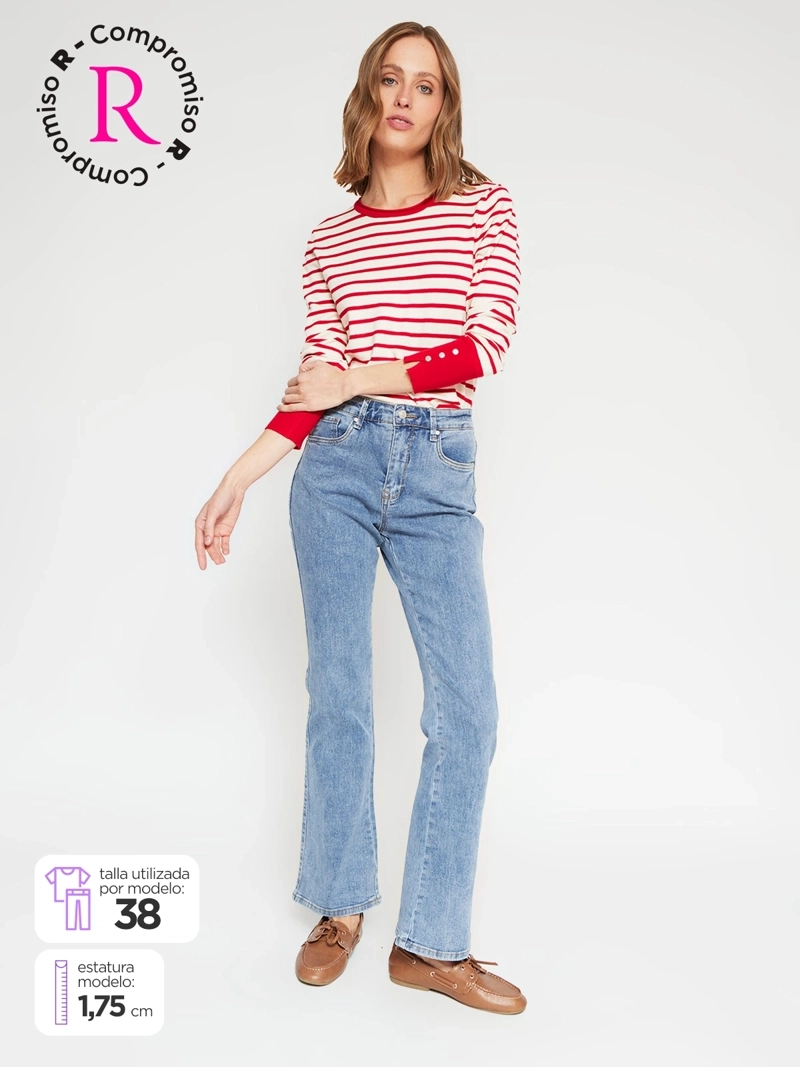 JEANS MUJER MARQUIS ALGODÓN FLARE - 1
