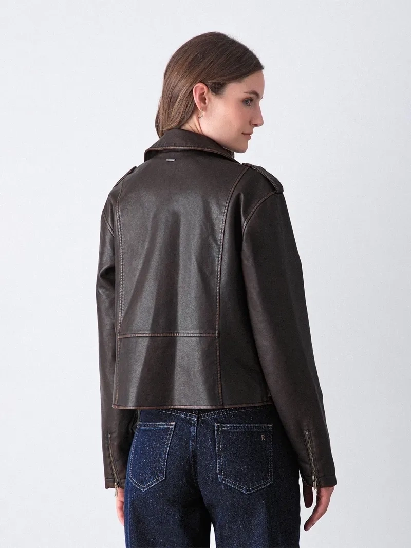 CHAQUETA MUJER RAINDOOR BIKER - 3