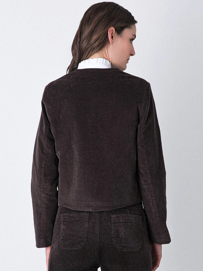 CHAQUETA MUJER RAINDOOR ALGODÓN BOTONES - 5