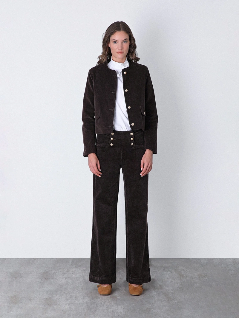CHAQUETA MUJER RAINDOOR ALGODÓN BOTONES - 2