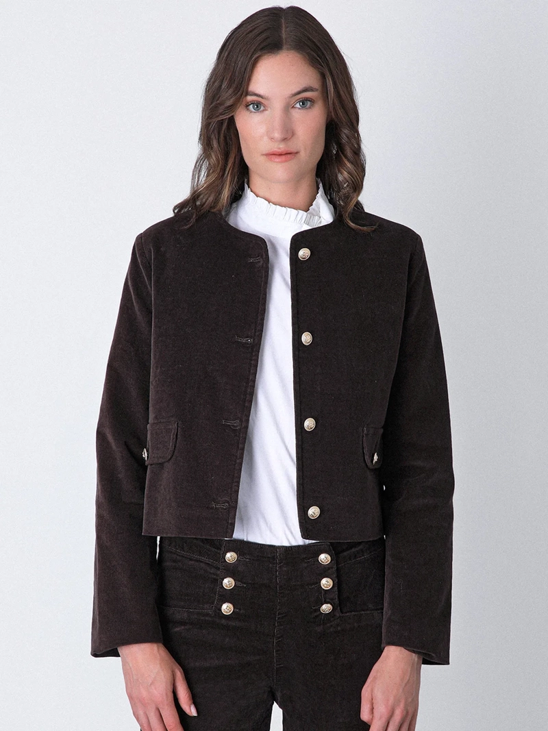 CHAQUETA MUJER RAINDOOR ALGODÓN BOTONES - 3