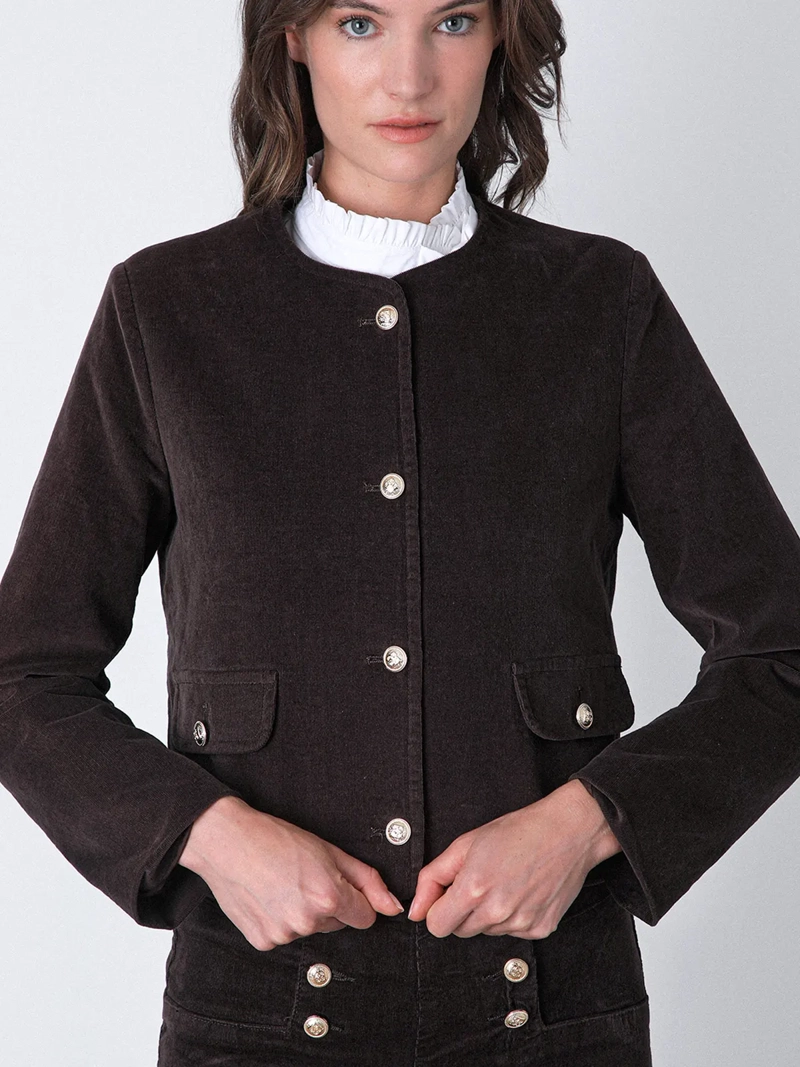 CHAQUETA MUJER RAINDOOR ALGODÓN BOTONES - 6