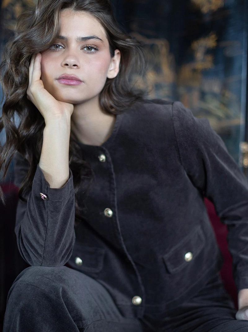 RAINDOOR CHAQUETA MUJER RAINDOOR ALGODÓN BOTONES