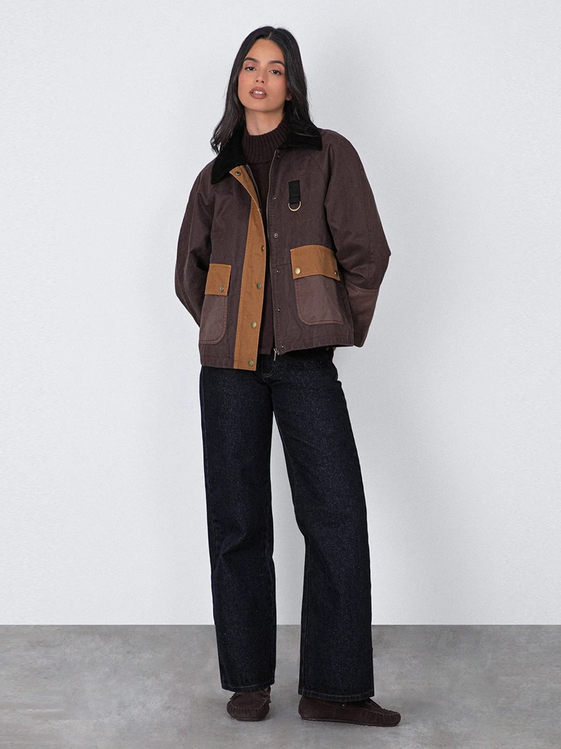 CHAQUETA MUJER RAINDOOR ALGODÓN ENCERADA - 1