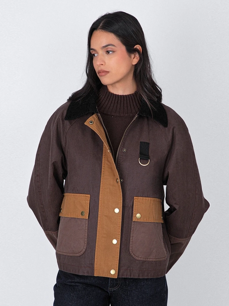 CHAQUETA MUJER RAINDOOR ALGODÓN ENCERADA - 2