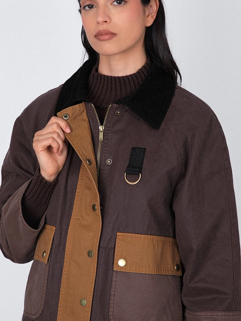 CHAQUETA MUJER RAINDOOR ALGODÓN ENCERADA - 5