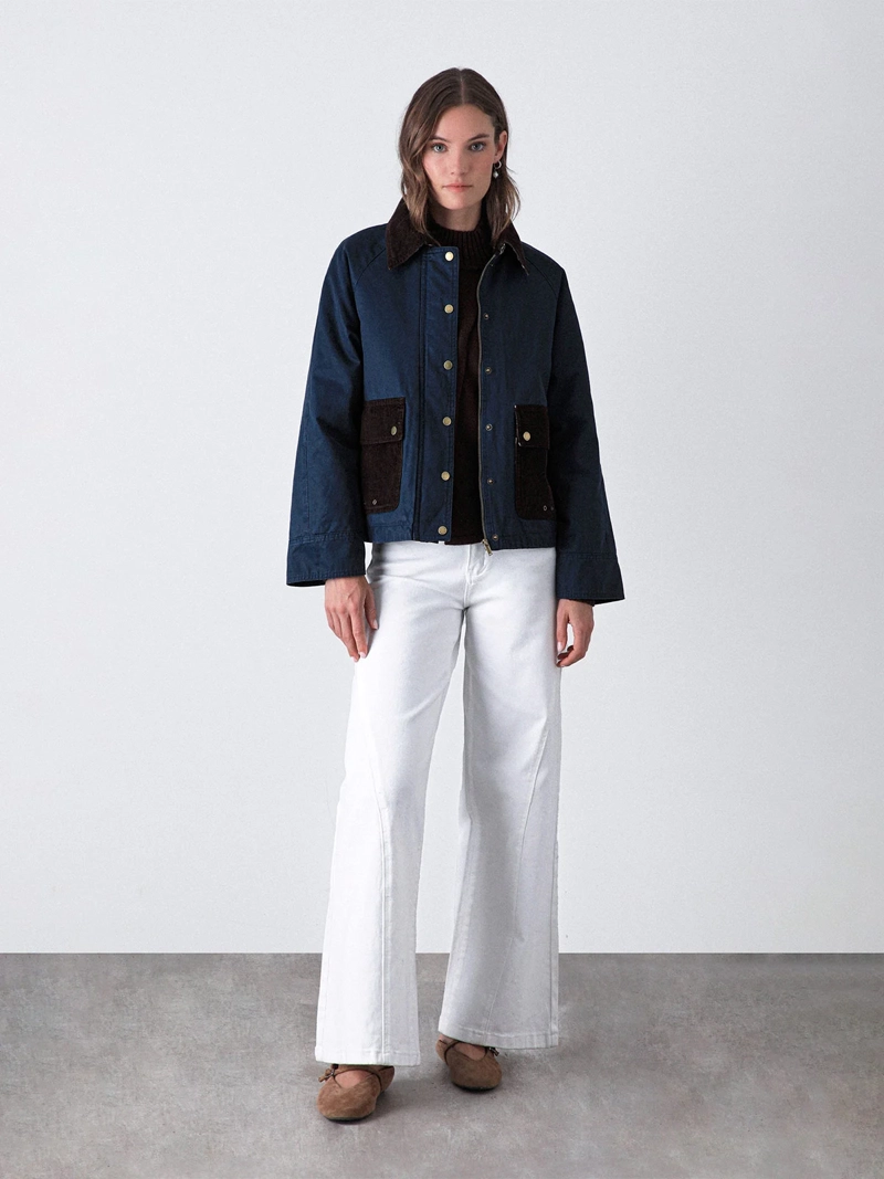 CHAQUETA MUJER RAINDOOR ALGODÓN ENCERADA - 2