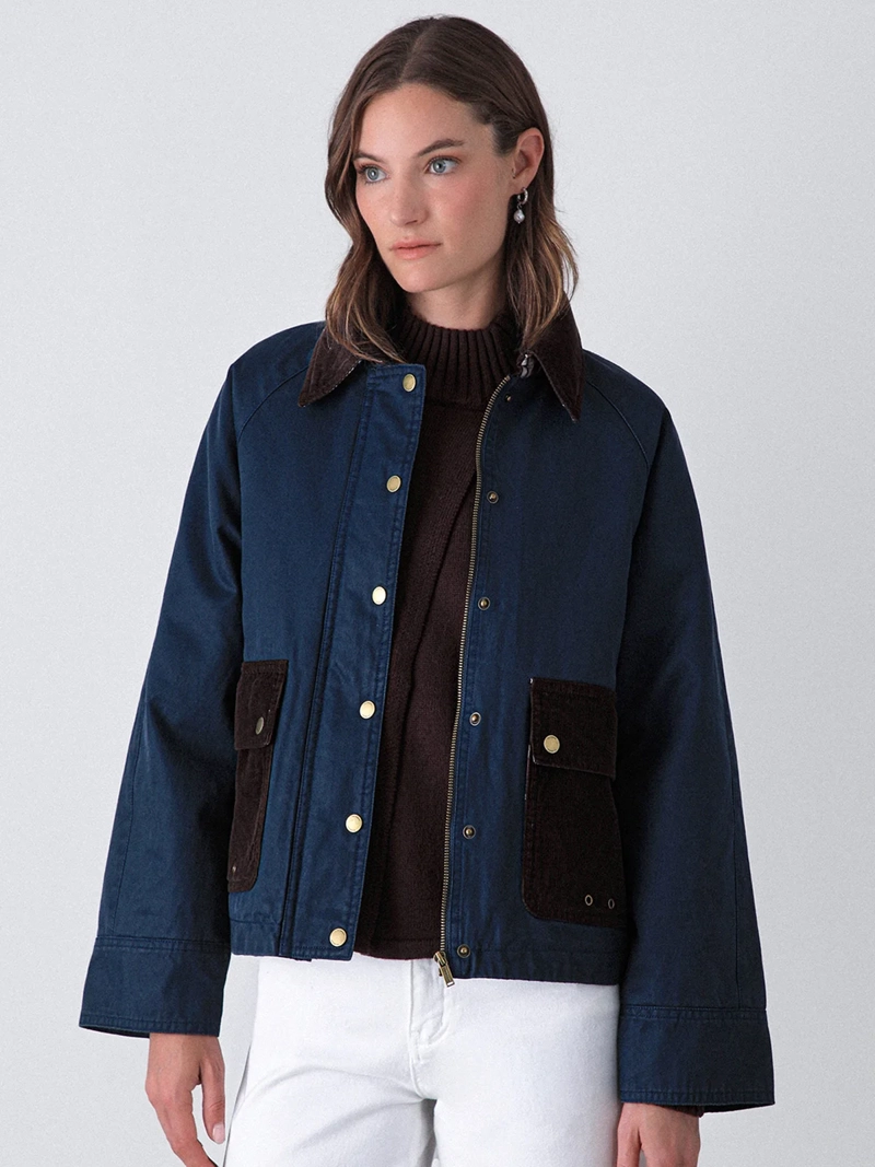 CHAQUETA MUJER RAINDOOR ALGODÓN ENCERADA - 3