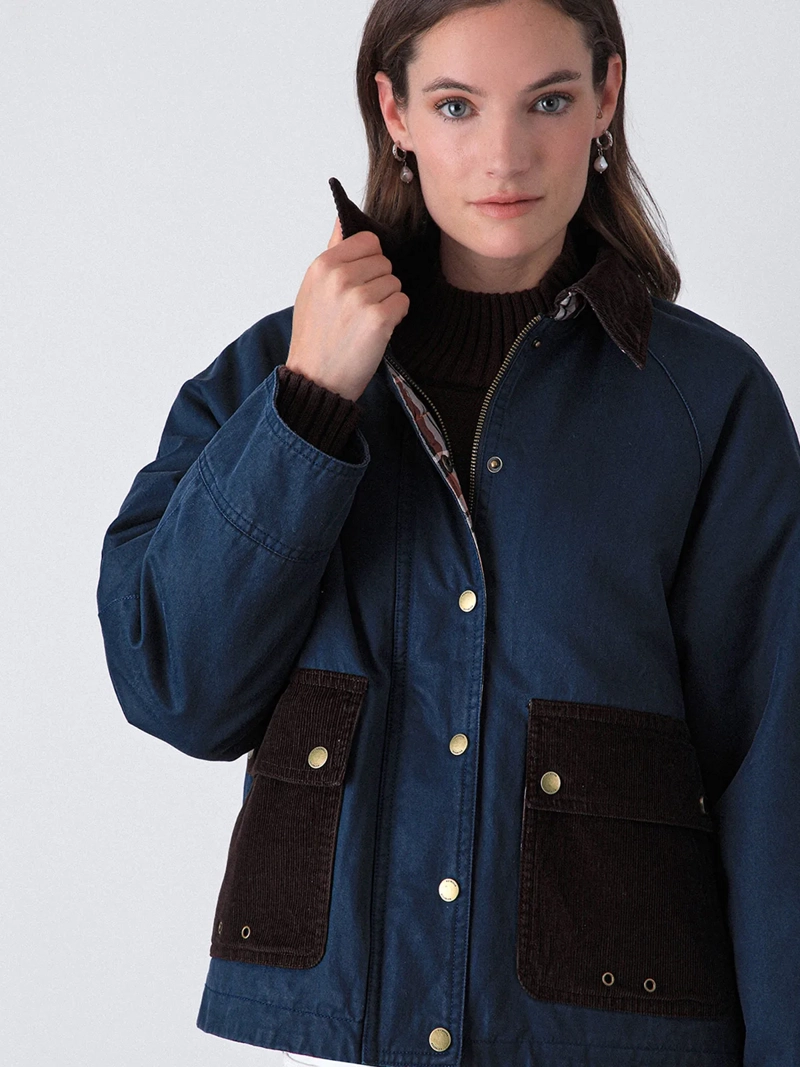 CHAQUETA MUJER RAINDOOR ALGODÓN ENCERADA - 6