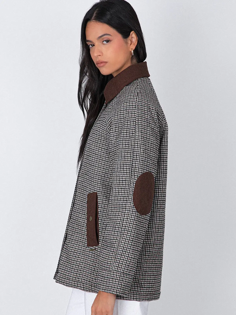 CHAQUETA MUJER RAINDOOR ALGODÓN TEJIDA PRINT - 4