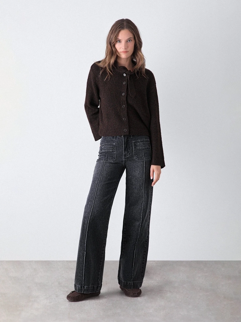 PANTALÓN MUJER RAINDOOR ALGODÓN WIDELEG - 1