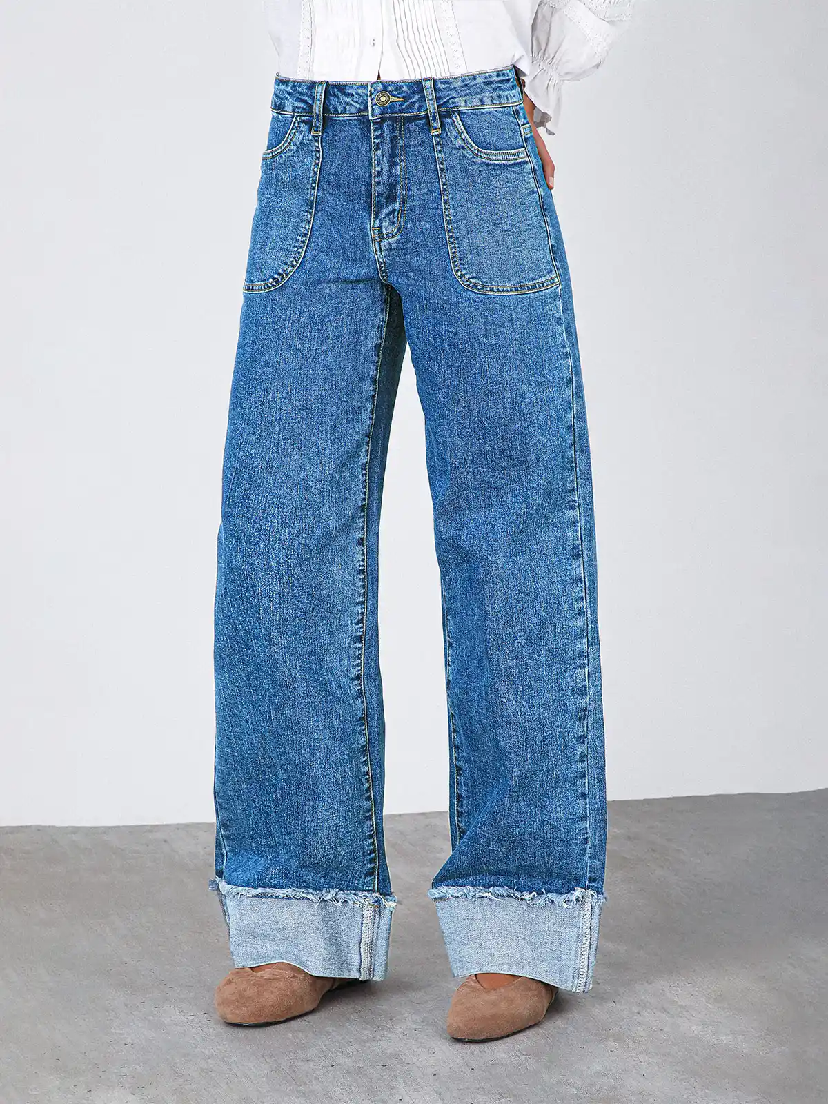 PANTALÓN MUJER RAINDOOR ALGODÓN WIDE LEG - 2
