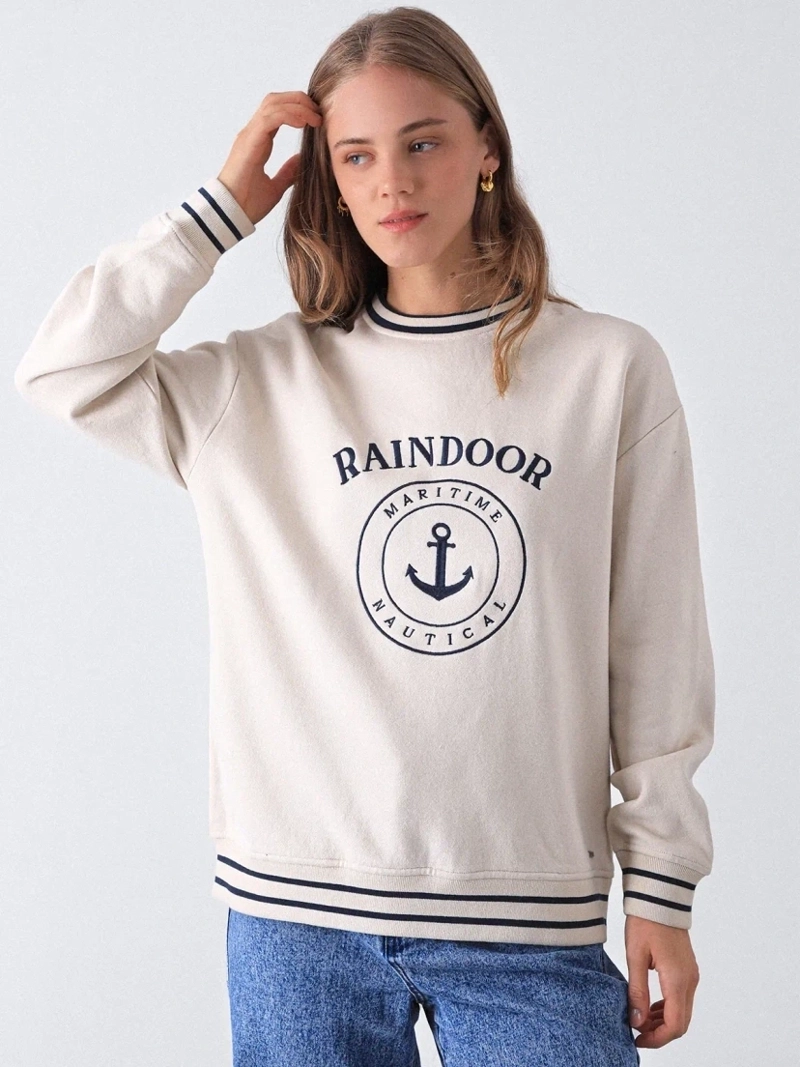 POLERÓN MUJER RAINDOOR ALGODÓN MARINERO - 2