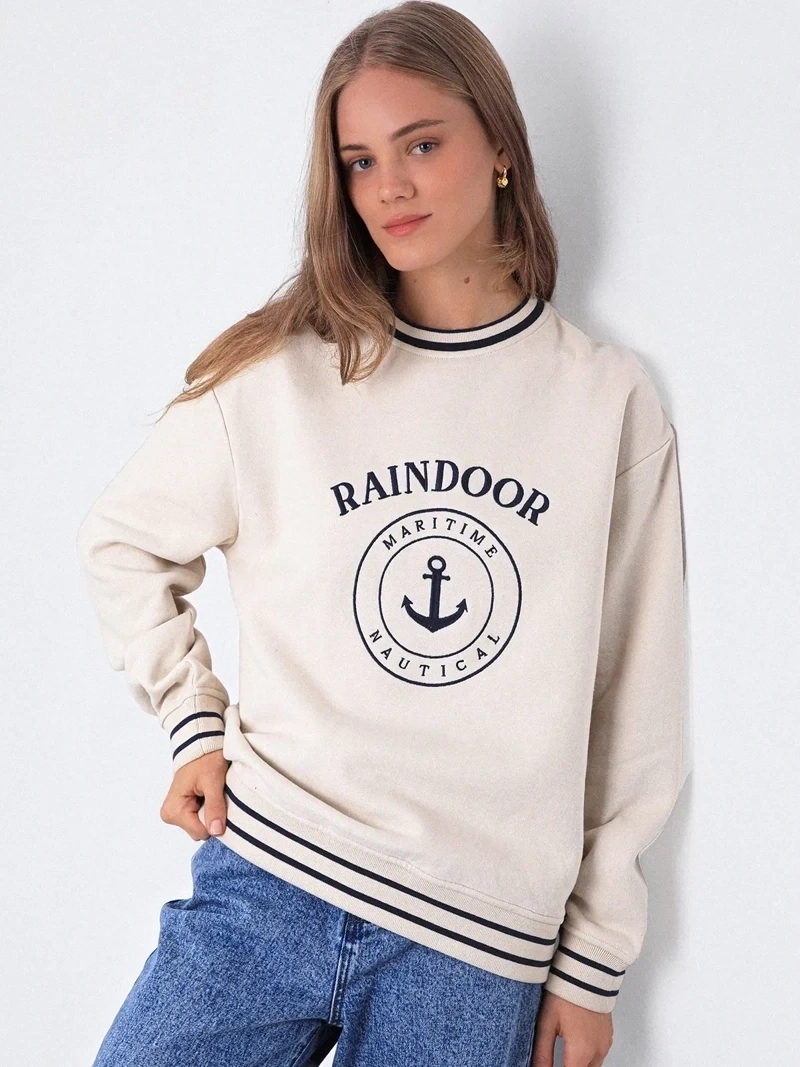 POLERÓN MUJER RAINDOOR ALGODÓN MARINERO - 4