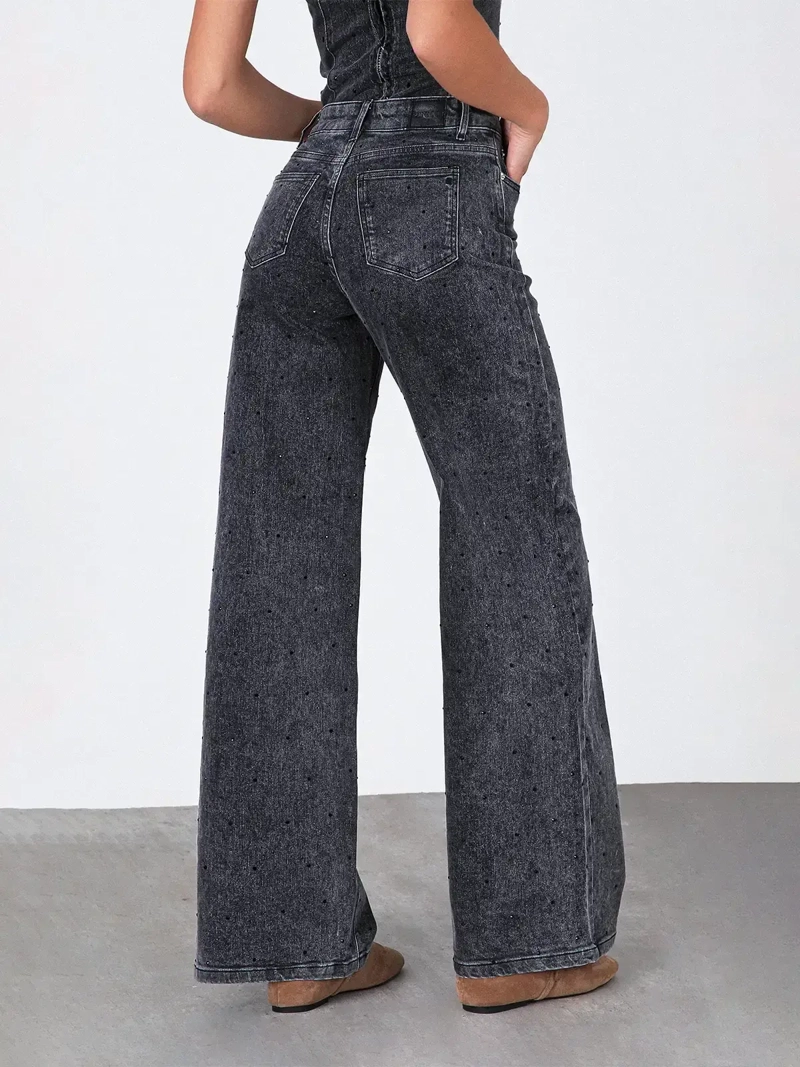 PANTALÓN MUJER RAINDOOR ALGODÓN STRASS - 5