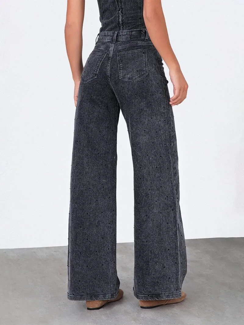 PANTALÓN MUJER RAINDOOR ALGODÓN STRASS - 4