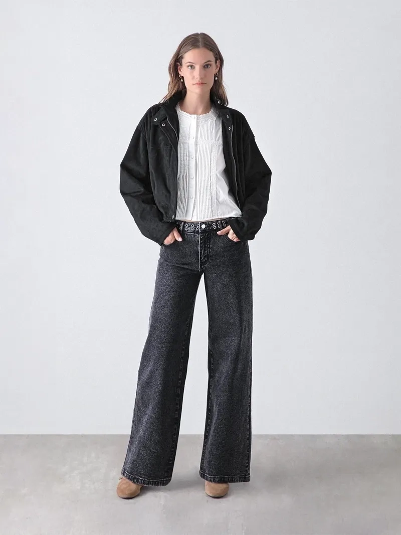 PANTALÓN MUJER RAINDOOR ALGODÓN WIDELEG - 2