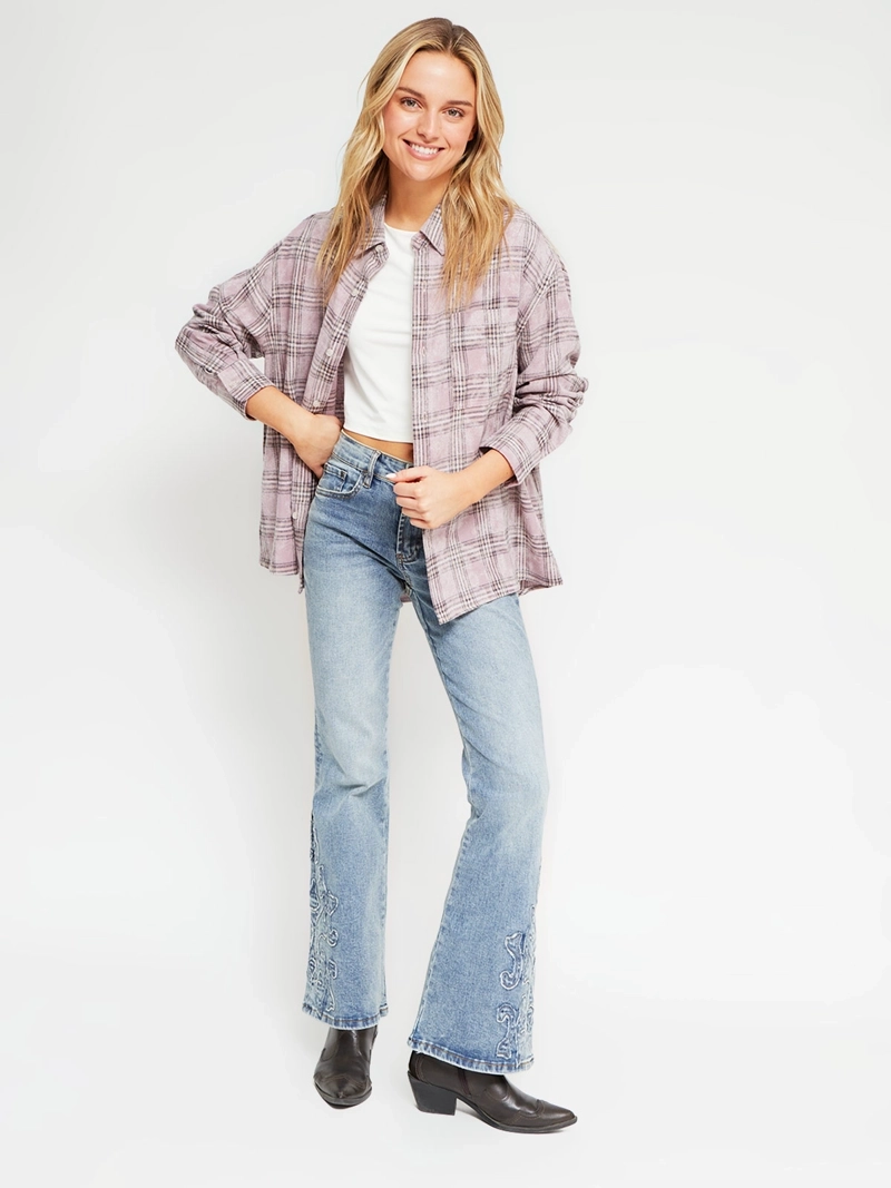 BLUSA MUJER INDEX ALGODÓN MANGA LARGA DISEÑO - 5
