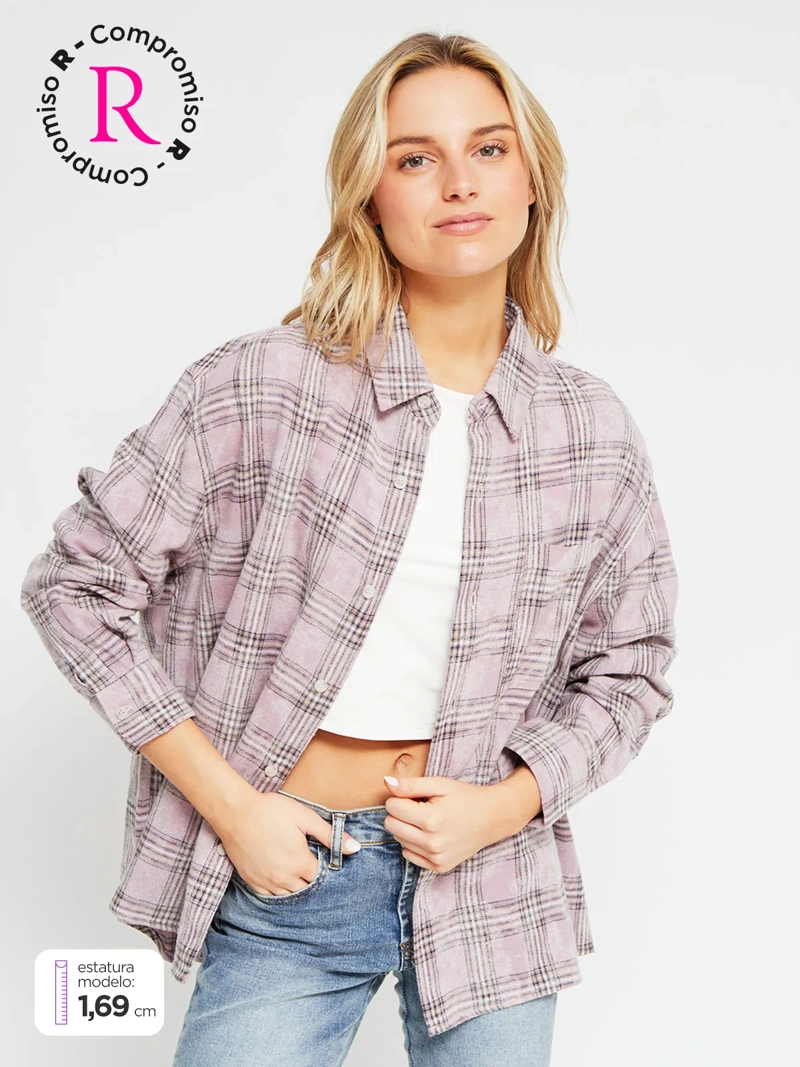 BLUSA MUJER INDEX ALGODÓN MANGA LARGA DISEÑO - 1