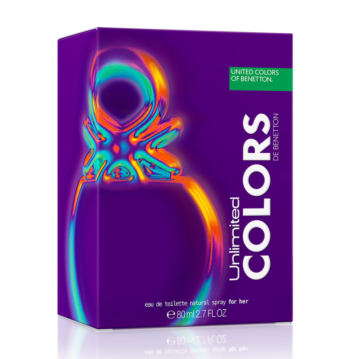 PERFUME MUJER BENETTON UNITED COLORS UNLIMITED COLORS EAU DE TOILETTE 80ML - 3