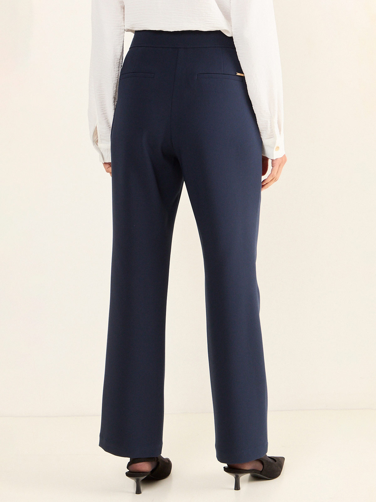 PANTALÓN MUJER MA GRIFFE RECTO FORMAL BOTONES - 4