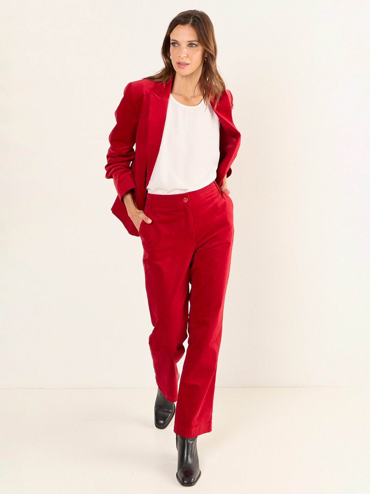 PANTALÓN MUJER MA GRIFFE ALGODÓN RECTO - 1