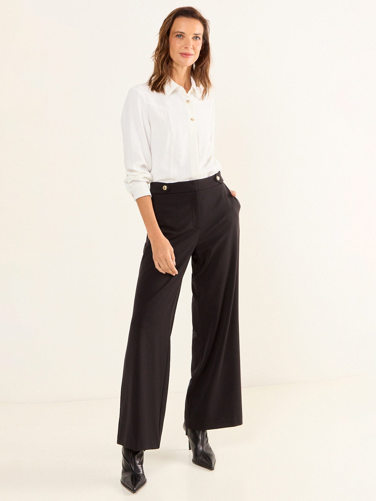 PANTALÓN MUJER MA GRIFFE WIDE LEG FORMAL - 1