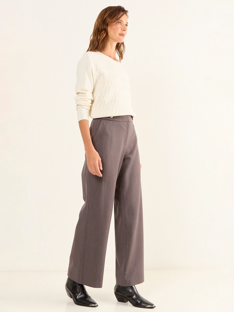 PANTALÓN MUJER MA GRIFFE WIDE LEG FORMAL - 2