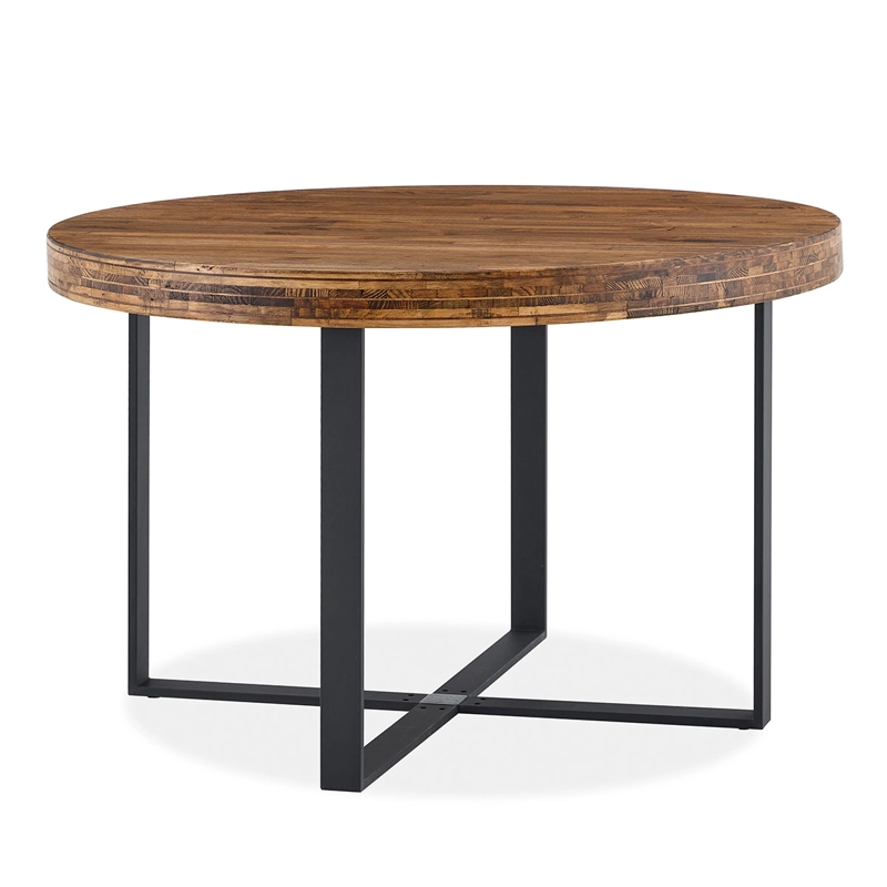 JUEGO DE COMEDOR RIPLEY HOME INDUSTRIAL 4 SILLAS CAFÉ - 5